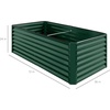 image:imageBest Choice Products 6x3x2ft Outdoor Metal Raised Garden Bed Deep Root Box Planter for Vegetables Flowers Herbs 269 Gallon Capacity 100 Non Toxic Materials  Gun MetalDark Green