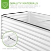 image:imageBest Choice Products 6x3x2ft Outdoor Metal Raised Garden Bed Deep Root Box Planter for Vegetables Flowers Herbs 269 Gallon Capacity 100 Non Toxic Materials  Gun MetalWhite