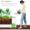 image:imageBest Choice Products 6x3x2ft Outdoor Metal Raised Garden Bed Deep Root Box Planter for Vegetables Flowers Herbs 269 Gallon Capacity 100 Non Toxic Materials  Gun MetalWhite