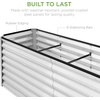 image:imageBest Choice Products 6x3x2ft Outdoor Metal Raised Garden Bed Deep Root Box Planter for Vegetables Flowers Herbs 269 Gallon Capacity 100 Non Toxic Materials  Gun MetalGalvanized