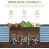image:imageBest Choice Products 6x3x2ft Outdoor Metal Raised Garden Bed Deep Root Box Planter for Vegetables Flowers Herbs 269 Gallon Capacity 100 Non Toxic Materials  Gun MetalMist Blue