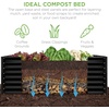 image:imageBest Choice Products 6x3x2ft Outdoor Metal Raised Garden Bed Deep Root Box Planter for Vegetables Flowers Herbs 269 Gallon Capacity 100 Non Toxic Materials  Gun MetalBlack