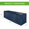 image:imageBest Choice Products 6x3x2ft Outdoor Metal Raised Garden Bed Deep Root Box Planter for Vegetables Flowers Herbs 269 Gallon Capacity 100 Non Toxic Materials  Gun MetalNavy