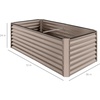 image:imageBest Choice Products 6x3x2ft Outdoor Metal Raised Garden Bed Deep Root Box Planter for Vegetables Flowers Herbs 269 Gallon Capacity 100 Non Toxic Materials  Gun MetalTaupe