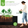 image:imageBest Choice Products 6x3x2ft Outdoor Metal Raised Garden Bed Deep Root Box Planter for Vegetables Flowers Herbs 269 Gallon Capacity 100 Non Toxic Materials  Gun MetalBlack