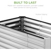 image:imageBest Choice Products 6x3x2ft Outdoor Metal Raised Garden Bed Deep Root Box Planter for Vegetables Flowers Herbs 269 Gallon Capacity 100 Non Toxic Materials  Gun MetalGalvanized