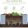 image:imageBest Choice Products 6x3x2ft Outdoor Metal Raised Garden Bed Deep Root Box Planter for Vegetables Flowers Herbs 269 Gallon Capacity 100 Non Toxic Materials  Gun MetalMist Blue