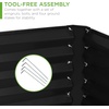 image:imageBest Choice Products 6x3x2ft Outdoor Metal Raised Garden Bed Deep Root Box Planter for Vegetables Flowers Herbs 269 Gallon Capacity 100 Non Toxic Materials  Gun MetalBlack
