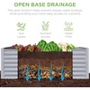 image:imageBest Choice Products 6x3x2ft Outdoor Metal Raised Garden Bed Deep Root Box Planter for Vegetables Flowers Herbs 269 Gallon Capacity 100 Non Toxic Materials  Gun MetalMoonlight Gray