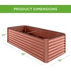 image:imageBest Choice Products 6x3x2ft Outdoor Metal Raised Garden Bed Deep Root Box Planter for Vegetables Flowers Herbs 269 Gallon Capacity 100 Non Toxic Materials  Gun MetalTerracotta