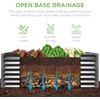 image:imageBest Choice Products 6x3x2ft Outdoor Metal Raised Garden Bed Deep Root Box Planter for Vegetables Flowers Herbs 269 Gallon Capacity 100 Non Toxic Materials  Gun MetalGray