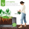 image:imageBest Choice Products 6x3x2ft Outdoor Metal Raised Garden Bed Deep Root Box Planter for Vegetables Flowers Herbs 269 Gallon Capacity 100 Non Toxic Materials  Gun MetalGray