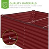 image:imageBest Choice Products 6x3x2ft Outdoor Metal Raised Garden Bed Deep Root Box Planter for Vegetables Flowers Herbs 269 Gallon Capacity 100 Non Toxic Materials  Gun MetalRoyal Red