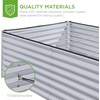 image:imageBest Choice Products 6x3x2ft Outdoor Metal Raised Garden Bed Deep Root Box Planter for Vegetables Flowers Herbs 269 Gallon Capacity 100 Non Toxic Materials  Gun MetalMoonlight Gray