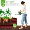 image:imageBest Choice Products 6x3x2ft Outdoor Metal Raised Garden Bed Deep Root Box Planter for Vegetables Flowers Herbs 269 Gallon Capacity 100 Non Toxic Materials  Gun MetalRoyal Red