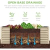 image:imageBest Choice Products 6x3x2ft Outdoor Metal Raised Garden Bed Deep Root Box Planter for Vegetables Flowers Herbs 269 Gallon Capacity 100 Non Toxic Materials  Gun MetalBeige