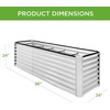 image:imageBest Choice Products 6x3x2ft Outdoor Metal Raised Garden Bed Deep Root Box Planter for Vegetables Flowers Herbs 269 Gallon Capacity 100 Non Toxic Materials  Gun MetalGalvanized