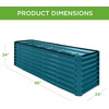 image:imageBest Choice Products 6x3x2ft Outdoor Metal Raised Garden Bed Deep Root Box Planter for Vegetables Flowers Herbs 269 Gallon Capacity 100 Non Toxic Materials  Gun MetalPeacock Blue