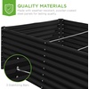 image:imageBest Choice Products 6x3x2ft Outdoor Metal Raised Garden Bed Deep Root Box Planter for Vegetables Flowers Herbs 269 Gallon Capacity 100 Non Toxic Materials  Gun MetalBlack