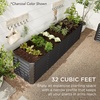 image:imageBest Choice Products 6x3x2ft Outdoor Metal Raised Garden Bed Deep Root Box Planter for Vegetables Flowers Herbs 269 Gallon Capacity 100 Non Toxic Materials  Gun MetalBurgundy