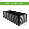 image:imageBest Choice Products 6x3x2ft Outdoor Metal Raised Garden Bed Deep Root Box Planter for Vegetables Flowers Herbs 269 Gallon Capacity 100 Non Toxic Materials  Gun MetalGray