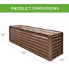image:imageBest Choice Products 6x3x2ft Outdoor Metal Raised Garden Bed Deep Root Box Planter for Vegetables Flowers Herbs 269 Gallon Capacity 100 Non Toxic Materials  Gun MetalDark Brown