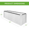 image:imageBest Choice Products 6x3x2ft Outdoor Metal Raised Garden Bed Deep Root Box Planter for Vegetables Flowers Herbs 269 Gallon Capacity 100 Non Toxic Materials  Gun MetalWhite