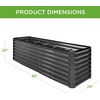 image:imageBest Choice Products 6x3x2ft Outdoor Metal Raised Garden Bed Deep Root Box Planter for Vegetables Flowers Herbs 269 Gallon Capacity 100 Non Toxic Materials  Gun MetalGray