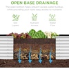 image:imageBest Choice Products 6x3x2ft Outdoor Metal Raised Garden Bed Deep Root Box Planter for Vegetables Flowers Herbs 269 Gallon Capacity 100 Non Toxic Materials  Gun MetalWhite