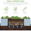 image:imageBest Choice Products 6x3x2ft Outdoor Metal Raised Garden Bed Deep Root Box Planter for Vegetables Flowers Herbs 269 Gallon Capacity 100 Non Toxic Materials  Gun MetalMist Blue