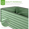 image:imageBest Choice Products 6x3x2ft Outdoor Metal Raised Garden Bed Deep Root Box Planter for Vegetables Flowers Herbs 269 Gallon Capacity 100 Non Toxic Materials  Gun MetalSage Green