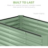 image:imageBest Choice Products 6x3x2ft Outdoor Metal Raised Garden Bed Deep Root Box Planter for Vegetables Flowers Herbs 269 Gallon Capacity 100 Non Toxic Materials  Gun MetalSage Green