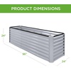 image:imageBest Choice Products 6x3x2ft Outdoor Metal Raised Garden Bed Deep Root Box Planter for Vegetables Flowers Herbs 269 Gallon Capacity 100 Non Toxic Materials  Gun MetalMoonlight Gray