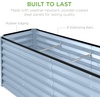 image:imageBest Choice Products 6x3x2ft Outdoor Metal Raised Garden Bed Deep Root Box Planter for Vegetables Flowers Herbs 269 Gallon Capacity 100 Non Toxic Materials  Gun MetalMist Blue