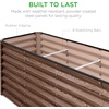 image:imageBest Choice Products 6x3x2ft Outdoor Metal Raised Garden Bed Deep Root Box Planter for Vegetables Flowers Herbs 269 Gallon Capacity 100 Non Toxic Materials  Gun MetalDark Brown