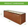 image:imageBest Choice Products 6x3x2ft Outdoor Metal Raised Garden Bed Deep Root Box Planter for Vegetables Flowers Herbs 269 Gallon Capacity 100 Non Toxic Materials  Gun MetalWood Grain
