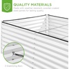 image:imageBest Choice Products 6x3x2ft Outdoor Metal Raised Garden Bed Deep Root Box Planter for Vegetables Flowers Herbs 269 Gallon Capacity 100 Non Toxic Materials  Gun MetalWhite