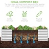 image:imageBest Choice Products 6x3x2ft Outdoor Metal Raised Garden Bed Deep Root Box Planter for Vegetables Flowers Herbs 269 Gallon Capacity 100 Non Toxic Materials  Gun MetalWhite