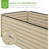 image:imageBest Choice Products 6x3x2ft Outdoor Metal Raised Garden Bed Deep Root Box Planter for Vegetables Flowers Herbs 269 Gallon Capacity 100 Non Toxic Materials  Gun MetalBeige
