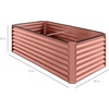 image:imageBest Choice Products 6x3x2ft Outdoor Metal Raised Garden Bed Deep Root Box Planter for Vegetables Flowers Herbs 269 Gallon Capacity 100 Non Toxic Materials  Gun MetalTerracotta