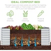 image:imageBest Choice Products 6x3x2ft Outdoor Metal Raised Garden Bed Deep Root Box Planter for Vegetables Flowers Herbs 269 Gallon Capacity 100 Non Toxic Materials  Gun MetalGalvanized