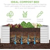 image:imageBest Choice Products 6x3x2ft Outdoor Metal Raised Garden Bed Deep Root Box Planter for Vegetables Flowers Herbs 269 Gallon Capacity 100 Non Toxic Materials  Gun MetalWhite