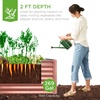 image:imageBest Choice Products 6x3x2ft Outdoor Metal Raised Garden Bed Deep Root Box Planter for Vegetables Flowers Herbs 269 Gallon Capacity 100 Non Toxic Materials  Gun MetalTerracotta