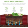 image:imageBest Choice Products 6x3x2ft Outdoor Metal Raised Garden Bed Deep Root Box Planter for Vegetables Flowers Herbs 269 Gallon Capacity 100 Non Toxic Materials  Gun MetalRoyal Red