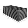 image:imageBest Choice Products 6x3x2ft Outdoor Metal Raised Garden Bed Deep Root Box Planter for Vegetables Flowers Herbs 269 Gallon Capacity 100 Non Toxic Materials  Gun MetalGun Metal