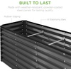 image:imageBest Choice Products 6x3x2ft Outdoor Metal Raised Garden Bed Deep Root Box Planter for Vegetables Flowers Herbs 269 Gallon Capacity 100 Non Toxic Materials  Gun MetalGray