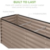 image:imageBest Choice Products 6x3x2ft Outdoor Metal Raised Garden Bed Deep Root Box Planter for Vegetables Flowers Herbs 269 Gallon Capacity 100 Non Toxic Materials  Gun MetalTaupe