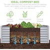 image:imageBest Choice Products 6x3x2ft Outdoor Metal Raised Garden Bed Deep Root Box Planter for Vegetables Flowers Herbs 269 Gallon Capacity 100 Non Toxic Materials  Gun MetalMoonlight Gray