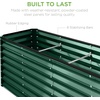image:imageBest Choice Products 6x3x2ft Outdoor Metal Raised Garden Bed Deep Root Box Planter for Vegetables Flowers Herbs 269 Gallon Capacity 100 Non Toxic Materials  Gun MetalDark Green