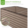 image:imageBest Choice Products 6x3x2ft Outdoor Metal Raised Garden Bed Deep Root Box Planter for Vegetables Flowers Herbs 269 Gallon Capacity 100 Non Toxic Materials  Gun MetalTaupe